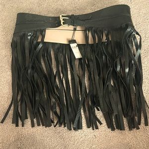 NWT BCBG MaxAzria fringe belt. Size large.